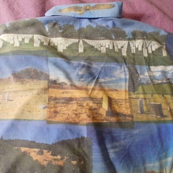 Day of the Dead shirt - dye sublimation project - polyester camp shirt - Picture 5 of 5